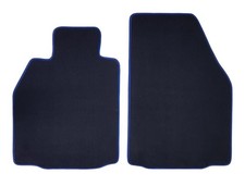 Velours Fußmatten Porsche Cayman 987C 2005 2013 blauer Rand ohne...