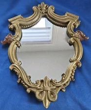 Rare Baroque Rococo Revival Decorative Wall Mirror 18th Century French Influence