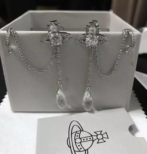 Vivienne Westwood HENRIETTE Ohrhänger Silber Accessoire in Box/Kordelzug - Bild 18 von 24