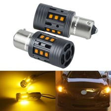 Error Free 581 BAU15S PY21W 15W 3838 LED Bulb Turn Signal Indicator Light Amber