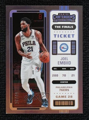 2022-23 Panini Contenders The Finals Ticket 26/49 Joel Embiid #9 1i9m