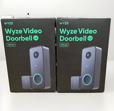 2-WYZE Wired Doorbell Camera v2 existing doorbell Wiring Required , 2 Pack 