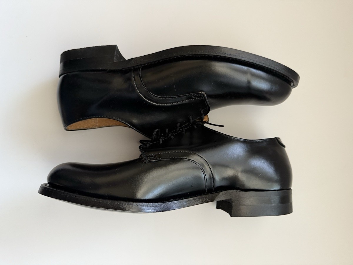 VTG 80's DLA Military US Navy Service Oxford Dress Shoes Black