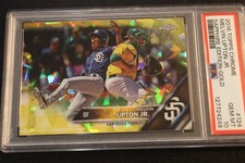2016 Topps Chrome - Sapphire Ed - Gold - Melvin Upton Jr 1/5 - PSA GEM MINT 10