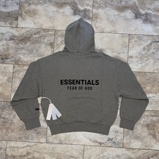 Fear of God Essentials Classic Hoodie Homestead Heather SS25 Size Medium