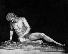 The Dying Gaul An ancient Roman marble copy of a lost ancient Gree- Old Photo