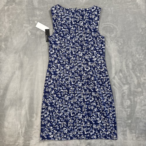 Alyx Dresses 0306J20 Women’s Blue White Floral Sheath Midi Dress Sz 6–18 NWT - Picture 7 of 7