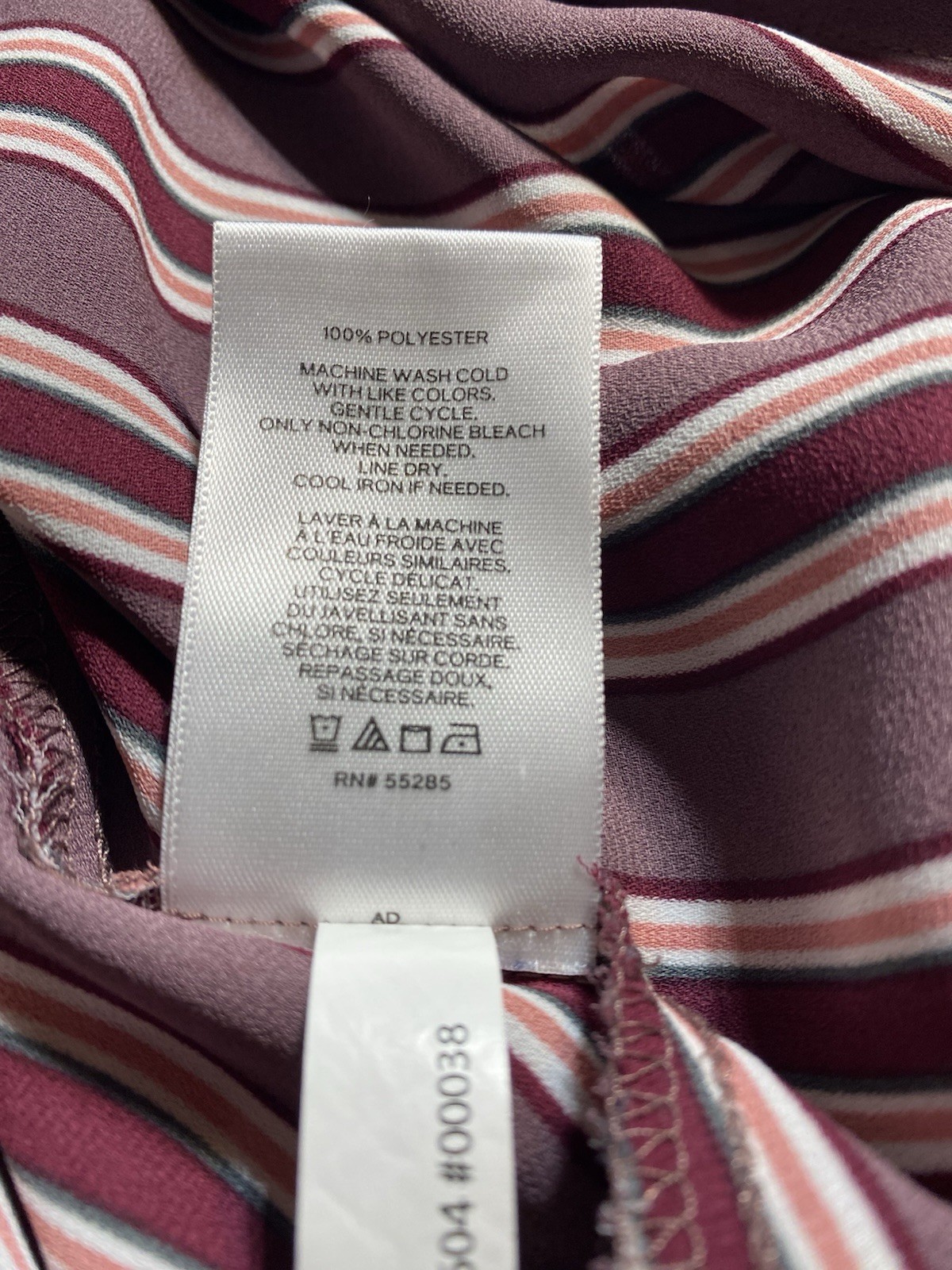 Ladies Small Express Button Down, Striped, Conver… - image 10