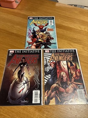 THE MIGHTY AVENGERS  1 + 2 + 3 SIGNED FRANK CHO Marvel Comics