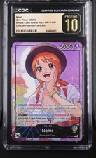 One Piece Nami Whole Cake Island Arc OP11-041 Playmat Promo CGC PRISTINE 10