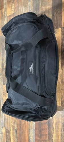 High Sierra 24” Rolling Wheeled Duffel Bag Luggage Bag Black Travel - Picture 8 of 9