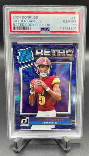 2024 Panini Donruss - Jayden Daniels - Retro Rated Rookies 11 (RC) PSA 10 GEM 💎