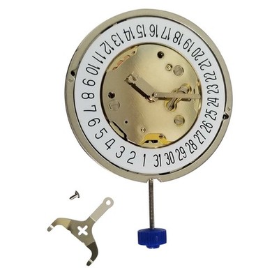 Quartz Watch Movement with Battery 5 Hands Single Calendar For RONDA 5021.D I