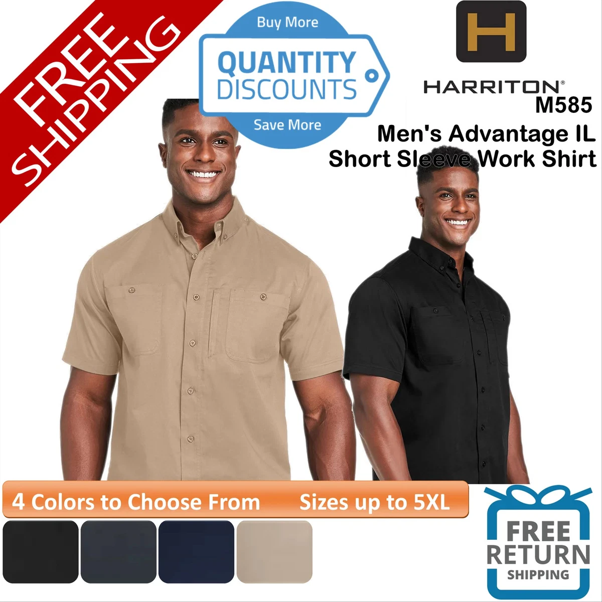 Camicia manica lunga, Ascot, fino a 6XL, puro cotone, vari colori