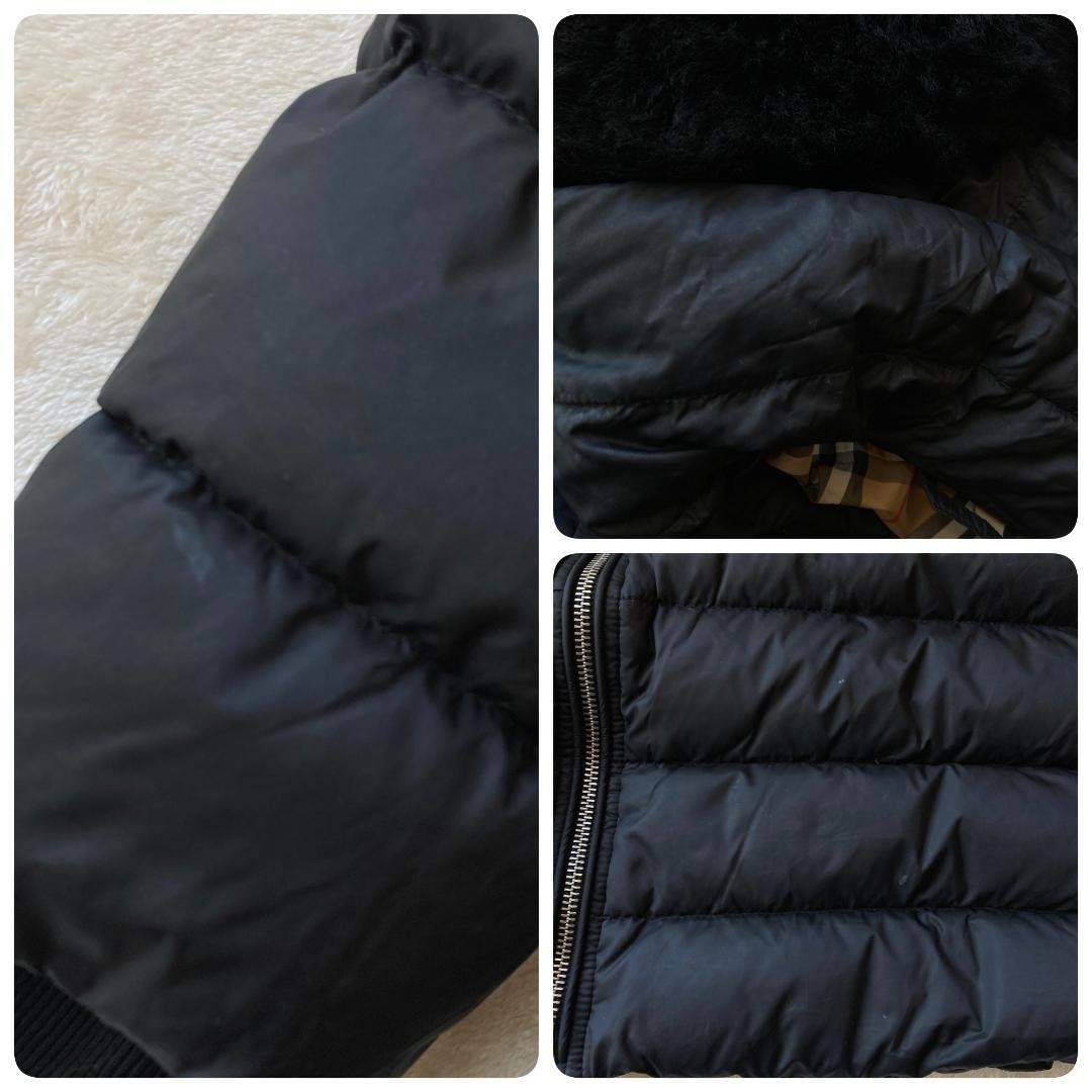 Burberry Down Jacket Check Pattern Black Nylon Po… - image 17