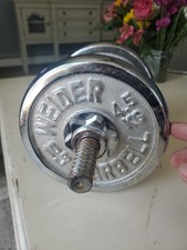 *RARE* Vintage Chrome Weider Standard 10 lbs ...