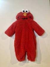 Elmo Toddler Baby Costume Jumpsuit Plush Red