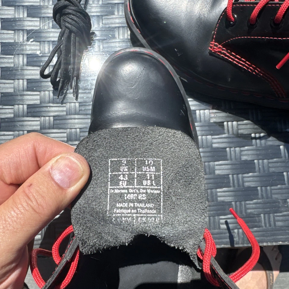Botas de Cuero Dr Martens 1460 RS Año Nuevo Chino Talla M10 W11.5 Foto 4 de 4