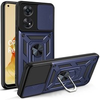 Gepanzerte SchutzhüLle FüR Oppo Reno8 T, Camshield Slide, Blau