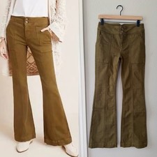 Pilcro  The Letterpress High-Rise Trouser Bootcut Pant Jean Anthropologie Sz 27