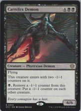 MTG Carnifex Demon R Commander: Lorwyn Eclipsed 72 NM