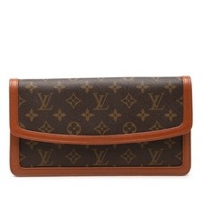 Louis Vuitton Monogram Pochette Dame PM Pre-Loved Clutch Bag Brown