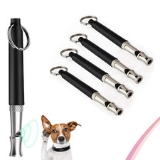 Dog Training WHISTLE UltraSonic Obedience Stop Barking Pet Sound Pitch 4 Pack