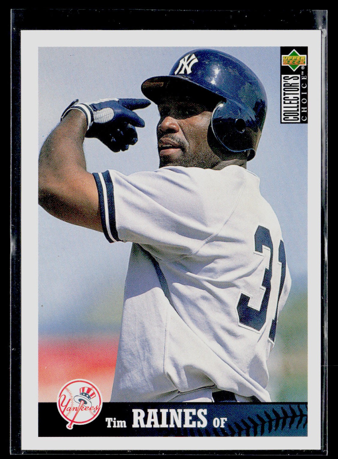 Tim Raines 1997 Collector's Choice New York Yankees #NY7 New York Yankees