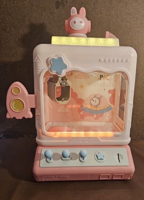 Skirfy Claw Machine w/ Plush Toys & Play Coins Lights Music USB Kids Arcade Game