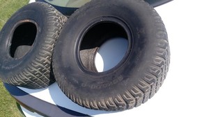 2 Used Cheng Shin  20x8.00-8 Lawn Mower tires off of Bolens mtd riding mower