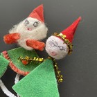 Vintage Pipe Cleaner Christmas Decor Tie-On's Gift Toppers Angel Elf (set) — photo 5