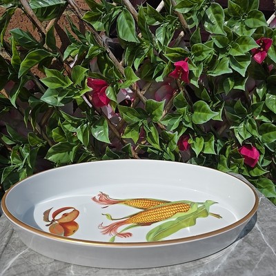 Royal Worcester Evesham Gold Offen Oval Auflaufform Ofentisch 121/2''x71/2x D23/4'' 