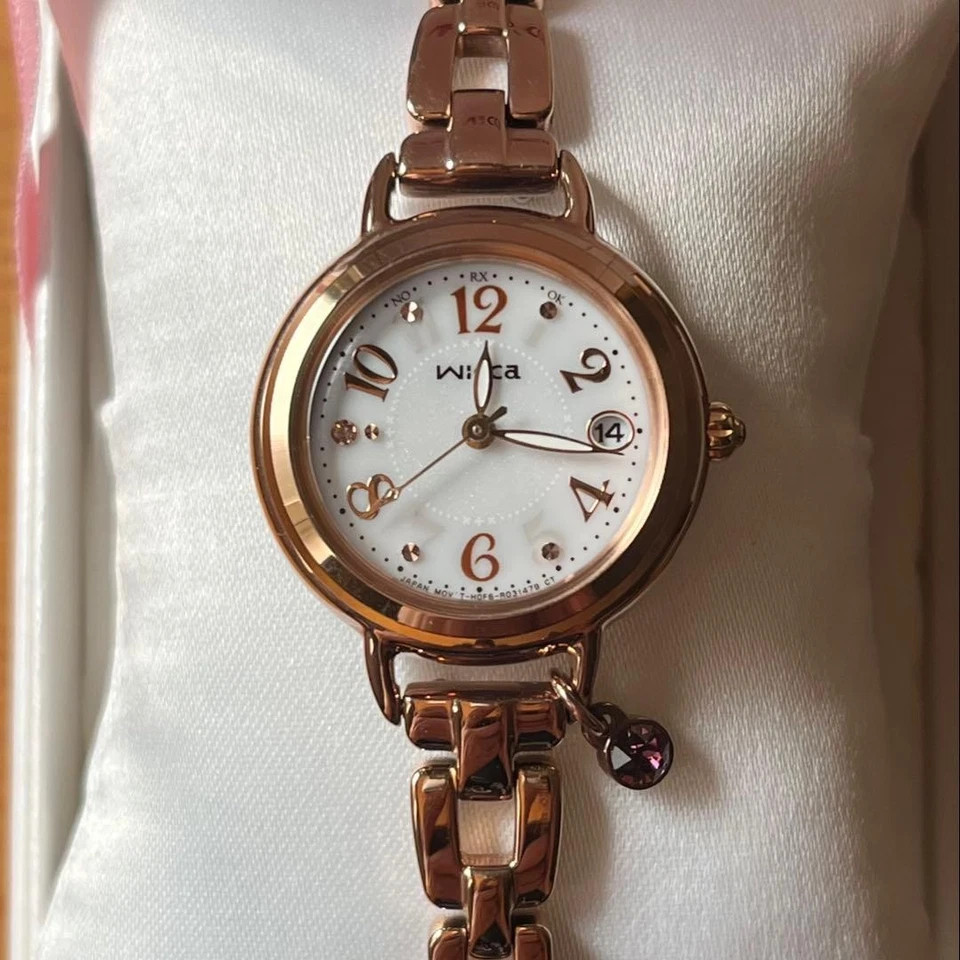 Radio Reloj Pulsera Citizen Wicca Solar Tech Modelo KL0-561-17 Probado Foto 3 de 4