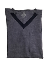 Cuddl Duds Scrubs Top Uniform Grey Small Front  Side Pockets NEW