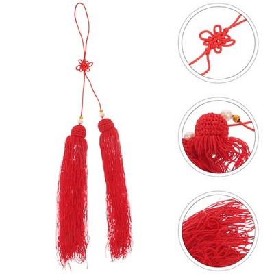 6 Pcs Handgefertigte Bastelquasten Dekoration Im Chinesischen Stil
