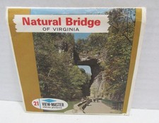 VIEW-MASTER PACKET A 828 NATURAL BRIDGE OF VIRGINIA VINTAGE VIEWMASTER 3 SET