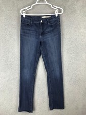DKNY Jeans Womens Mid Rise Straight Stretch Blue Jeans Size 8 30x29