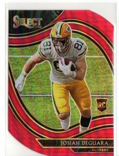 JOSIAH DEGUARA 2020 SELECT FIELD LEVEL RED PRIZM DIE CUT #400  (ID 89)