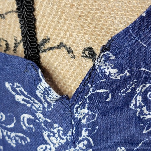 Vestido para mujer SAY BURY de algodón con estampado floral mixto talla pequeña azul - Imagen 11 de 12