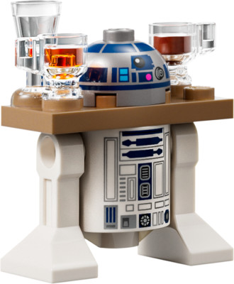 LEGO Star Wars R2-D2 Astromech Droid Minifigure + Drink Serving Tray 75397 Jabba