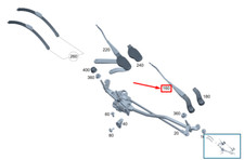 MERCEDES-BENZ GLC X254 Wischerarm vorne links LHD A2548201800 NEU ORIGINAL