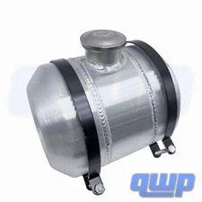 Round Gas Tank Cell 8x10 2 Gallon 1/4'' NPT Spun Aluminum Fuel Tank With Baffle