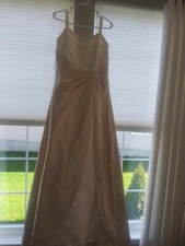 Davids Bride Brible wedding dress size 16 color ivory