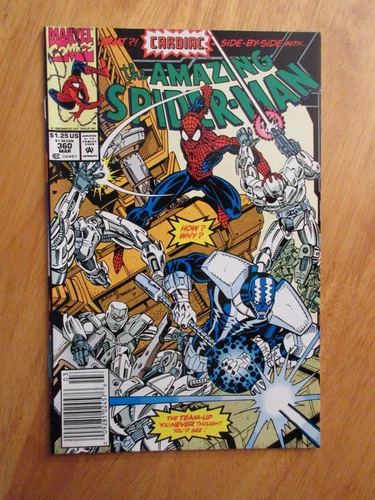 AMAZING SPIDER-MAN #360 *Key! Newsstand!* (VF or VF/VF-) Super Bright & Glossy!