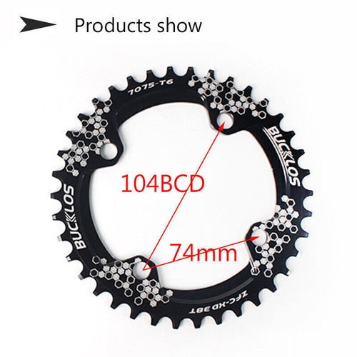 104BCD Bike Chainring 30-42T Narrow Wide Round Oval Chainwheel For 8-11S Chain - Picture 5 of 17