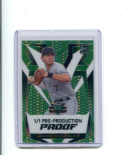 2023 Leaf Eclectic Valiant Green Prismatic Proof Jacob Gonzalez Rookie 1/1