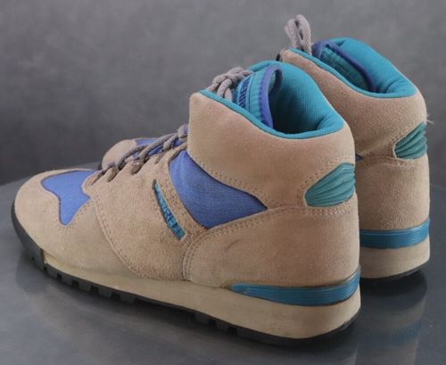 Merrell Vintage Eagle Spirit Women's Hiking Boots Size 9 Suede Tan Blue - Picture 6 of 14