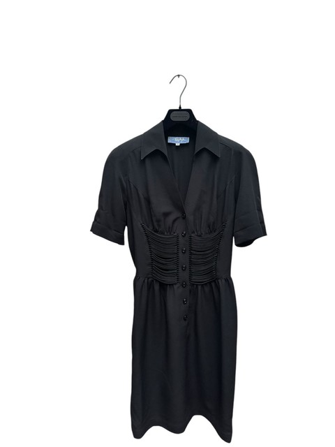 Thierry Mugler Vintage 1980s Black Dress Size 38 / M