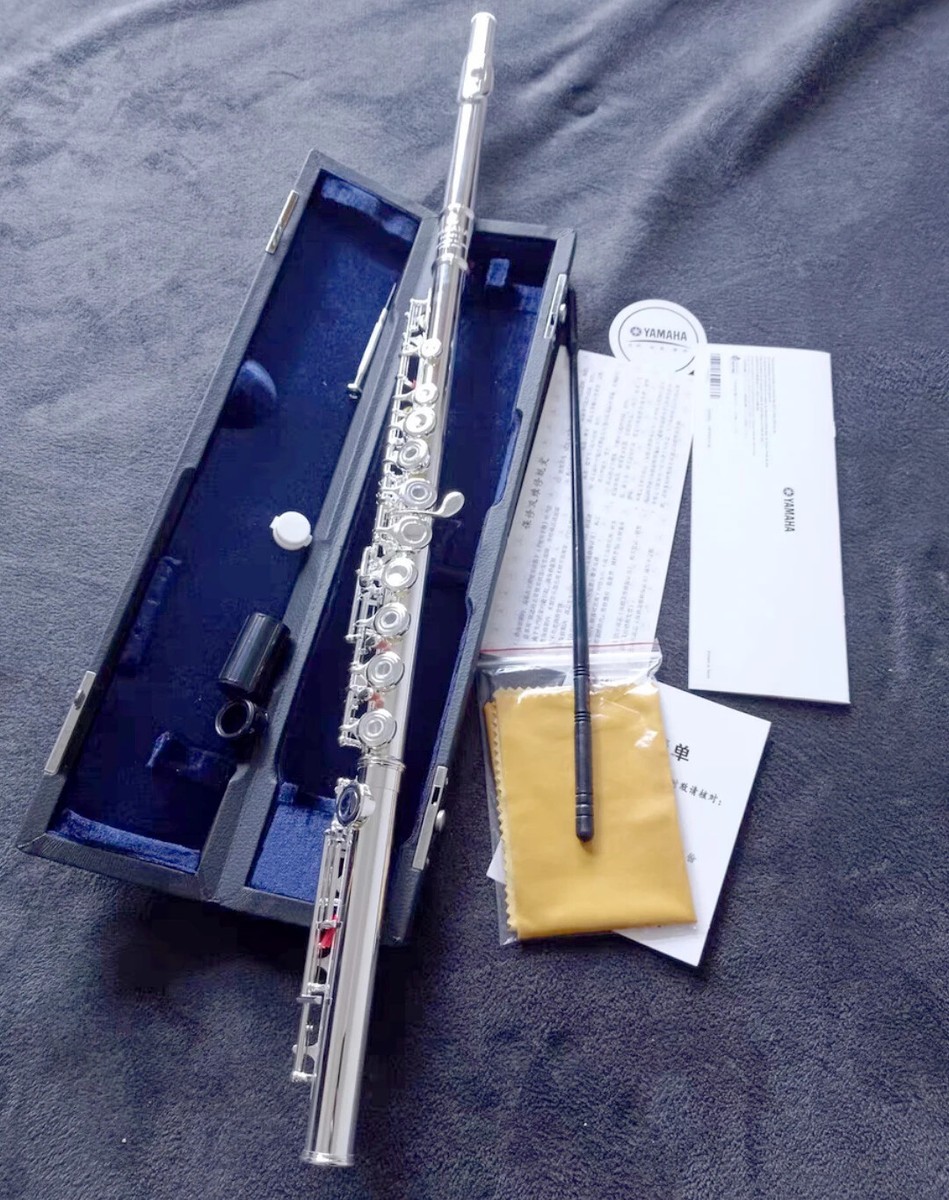 YFL-571 Silver Gold Flute Instrument Flute 17 Key Open Close Flute