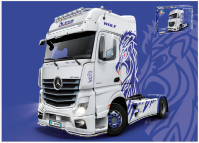 自動車 ITALERI MercedesBenz ActrosMP4GigaSpace Model Truck Italeri Mercedes Actros MP4 Gigaspace Model Kit 1:24